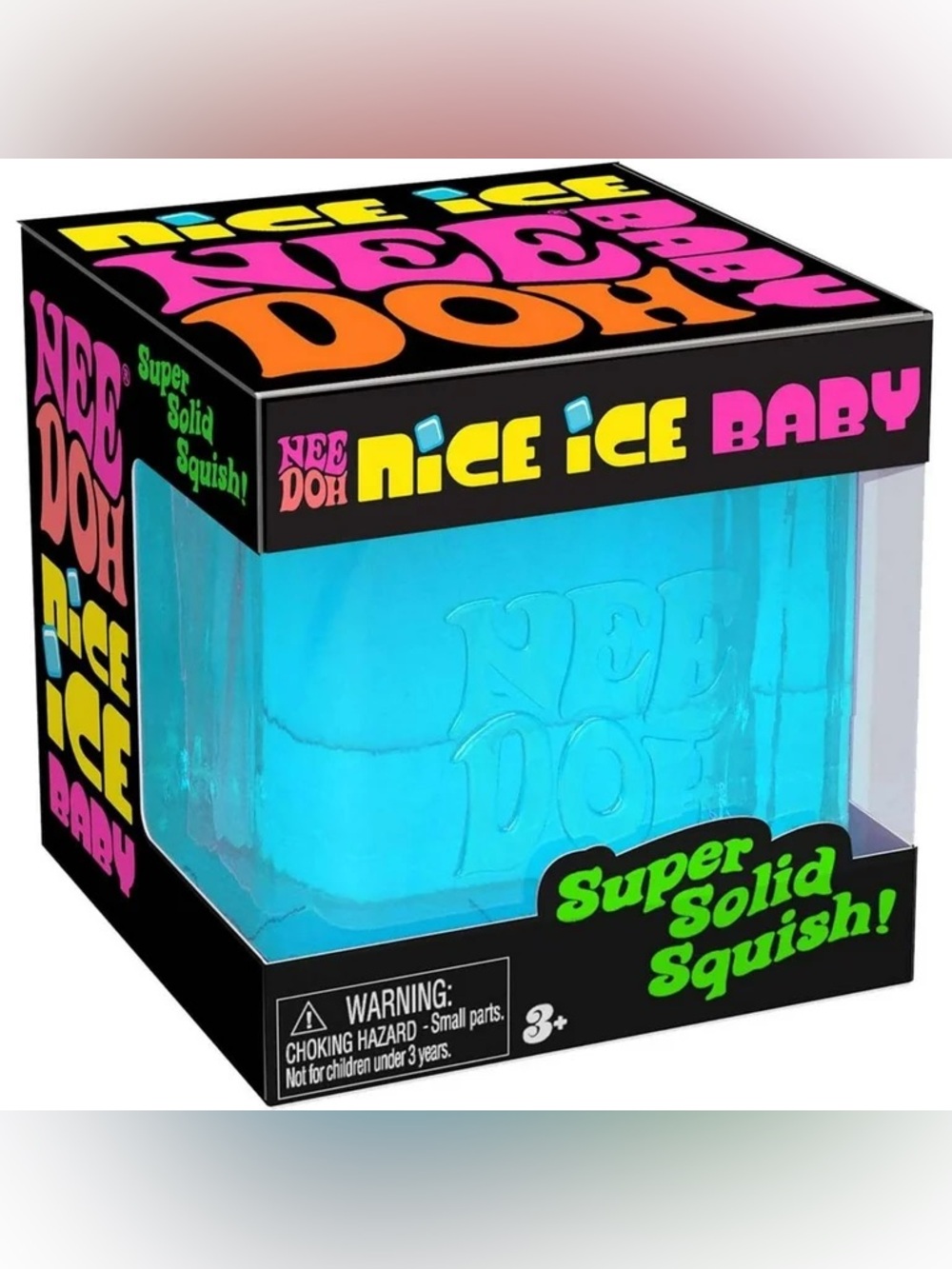 Schylling NeeDoh Nice Ice Blue Baby Super Solid Squish